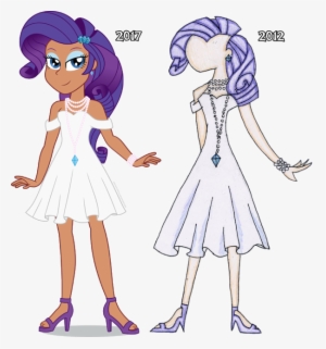 Human Rarity Fashion Vector By Icantunloveyou - Rarity Human