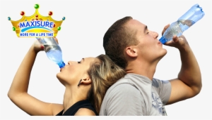 Maxisure - People Drinking Plastic Bottle