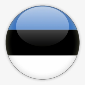 Estonia Round Flag