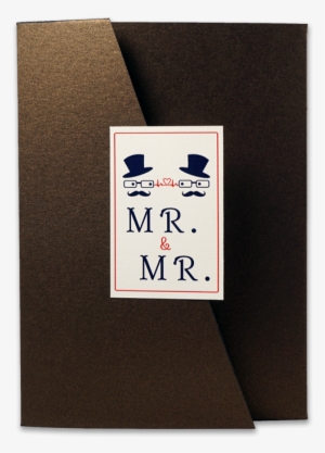 Trifold Lgbtq Waves Wedding Invitation Card - Paper