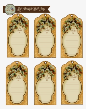 Displaying My Thankful List Tags By Glenda@glenda's - Digital Scrapbooking