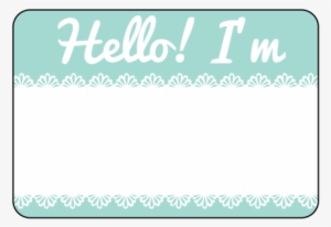 375" X - Printable Name Tag Design