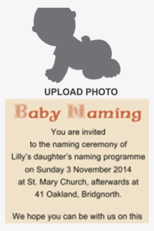 Naming Ceremony Invitation Namkaran Cards Online In - Graphics And More Baby Wall Vinyl Art, Vinyl Color
