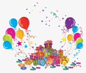 Pictures Of Balloons And Cakes Flags Vector Background - Birthday Cake Balloon Png