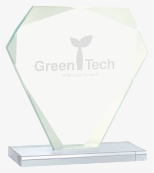 Jewel Clipart Diamond Award - Pristine Jade Glass Collection Cut Diamond Award L