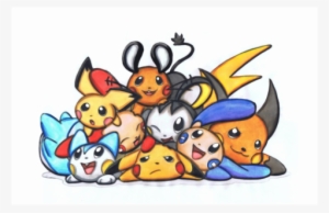 Emolga And Raichu About Me Wanted Links - Pikachu Pichu Plusle Minun Pachirisu Emolga