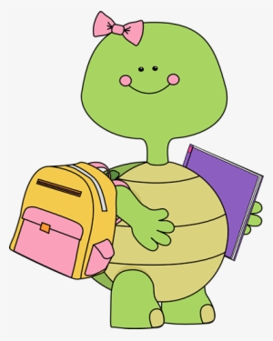 Cute Turtle Clipart - Back To School Turtle