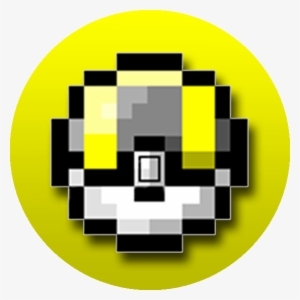 Ultraballpixelbutton - Small Pixel Art Black And White