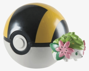 Shaymin & Ultra Ball Clip N Carry Mythical Poke Ball - Pokemon 20th Anniversary Clip 'n' Carry Pokeball
