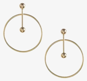 Geometric Bar Hoop Earring - Earring