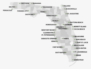 Florida Map - Mapa De Florida Por Condados