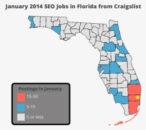 Florida Seo Job Location Map - Florida Craigslist Map