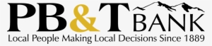 P B And T Bank Logo - Pueblo Bank And Trust Logo