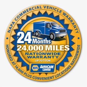 500xtruck24 24 Pom Warranty Logo Copy - Napa Auto Care Center Promotions