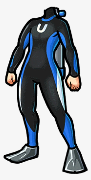 Gear-scuba Diving Suit Render - Scuba Diving Suit Cartoon