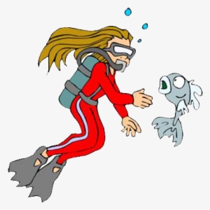 Picture Royalty Free Stock Scuba Clipart Girl Scuba - Girl Scuba Diving Cartoon