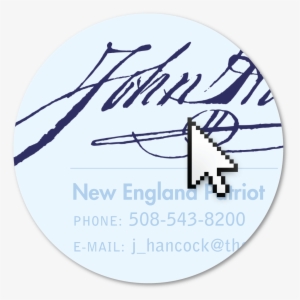 An E-mail Signature Anecdotal Illustration - John Hancock Signature Paraph