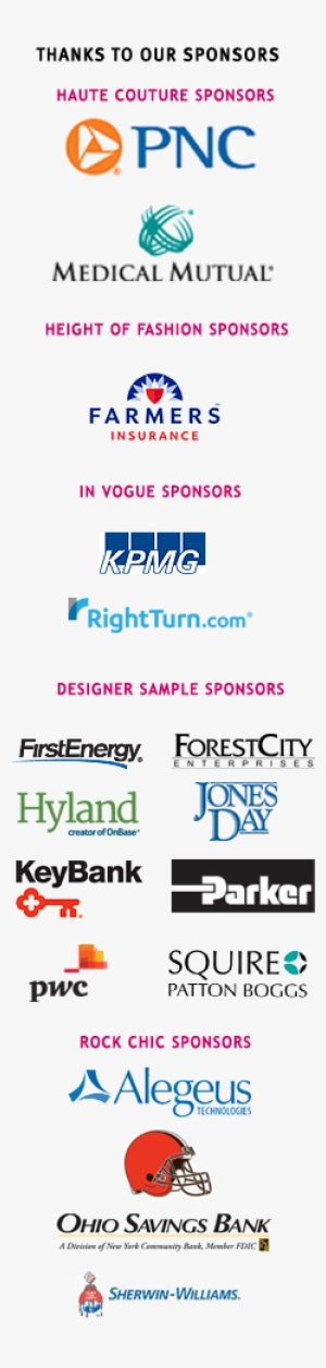 Rock The Catwalk Sponsors - Poster