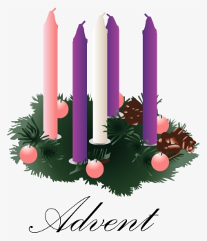 Advent Wreath With Unlit Candles - Five Candles Of Christmas