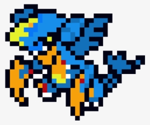 Garchomp - Mega Garchomp Pixel Art