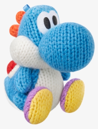 Blue Yarn Yoshi Amiibo