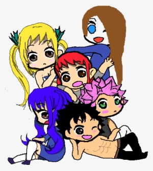Lucy Heartfilia, Wendy Marvel, Natsu Dragneel, Gray - Drawing