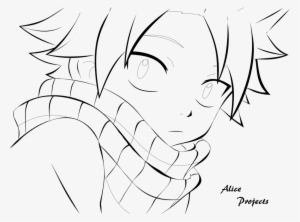 Natsu Drawing Dragneel - Line Art