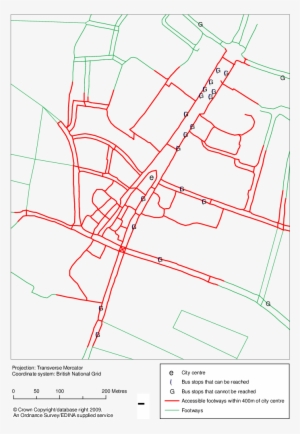 Walk Access To Bus Stops - Library