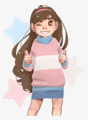 “trans Girl Mabel Says To Follow Your Dreams - Cartoon
