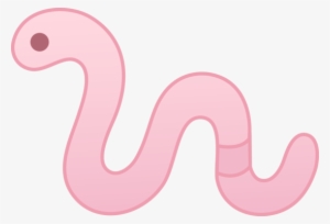Little Pink Earthworm Free Clip Art - Worm Cartoon Transparent