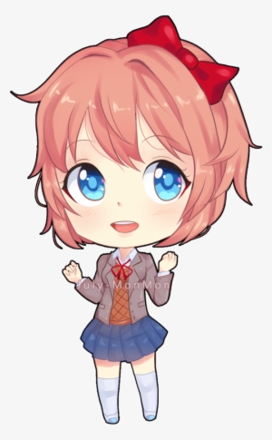 July Monmon Sayori Chibi Buy Stickers And Others - Doki Doki Literature Club!