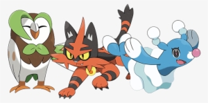 Etiqueta - Ash-greninja - Dartrix Torracat Y Brionne