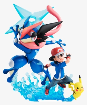 Ash, Pikachu And Ash-greninja G - Ash Greninja