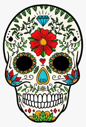 Big Image - Day Of The Dead Skull Cartoon