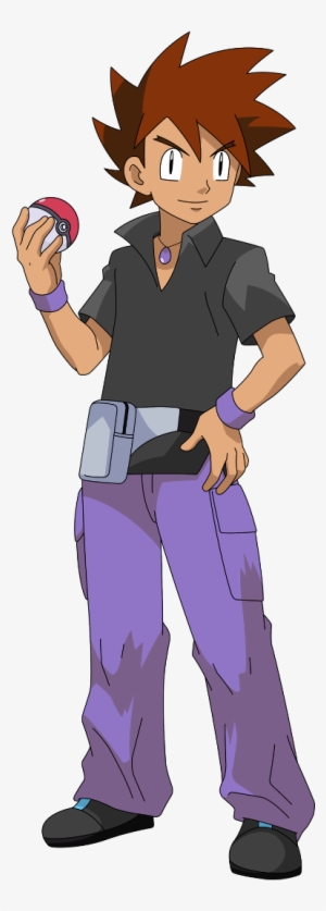 Gary Oak Based On - Gary Oak Holding Pokeball