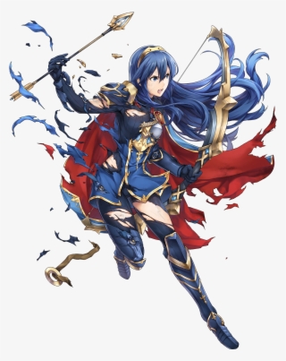 1girl Armor Arrow Blue Eyes Blue Hair Bow Fire Emblem - Fire Emblem Heroes Lucina
