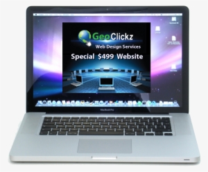 Geoclickz Web Design Services - Macbook Pro