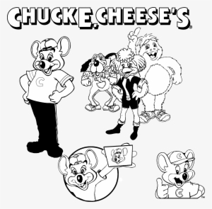 Chuck E Cheese Logo Black And White - Drawing