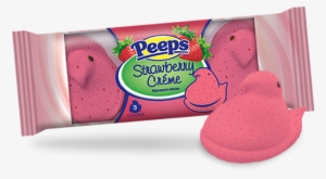 Strawberry Crème Flavored Marshmallow Chicks - Peeps Marshmallow Chicks, Blue Raspberry - 10 Count,