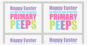 Primary Peeps Tags - Easter
