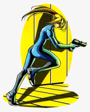 Zero Suit Samus Running With Gun - Samus Metroid Zero Mission