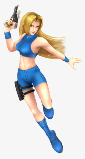 Below, The P - Fusion Zero Suit Samus
