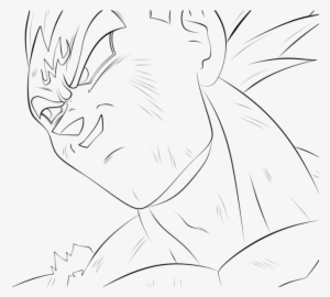 Majin Vegeta Lineart By 69ani On Deviantart