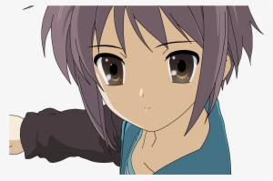 The Melancholy Of Haruhi Suzumiya Yuki Nagato Wallpaper - 瞳 映り 込み アニメ