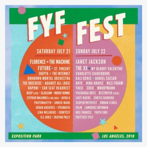 7 May - Fyf Fest 2018 Lineup