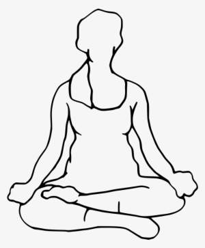 Vector Black And White Svg Woman Meditation Reflection - Bhartiya Sanskriti Ka Muladhar Purusharth Chatustya