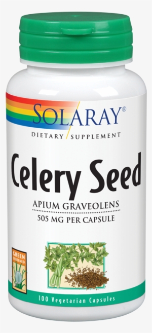 Sr Celeryseed - Solaray Celery Seed - 100 Vegetable Capsules