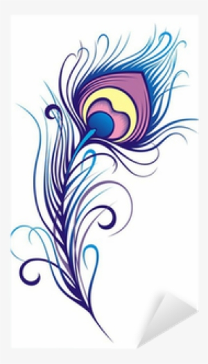 Stylized Peacock Feather