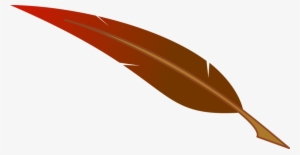 Feather Logo Clip Art At Clker - Brown Feather Clip Art