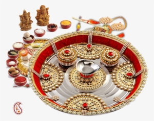 Bridal Collection & Wear - Diwali Puja Thali Png